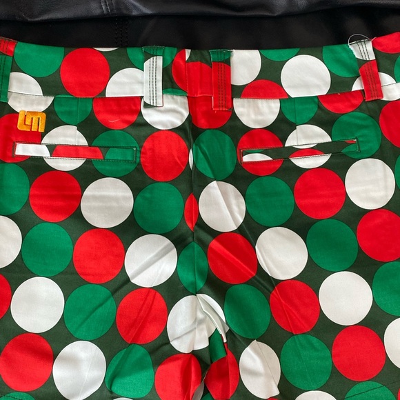 NWT Loudmouth Women\'s Festive Polka Dot Shorts - Red, Green, White